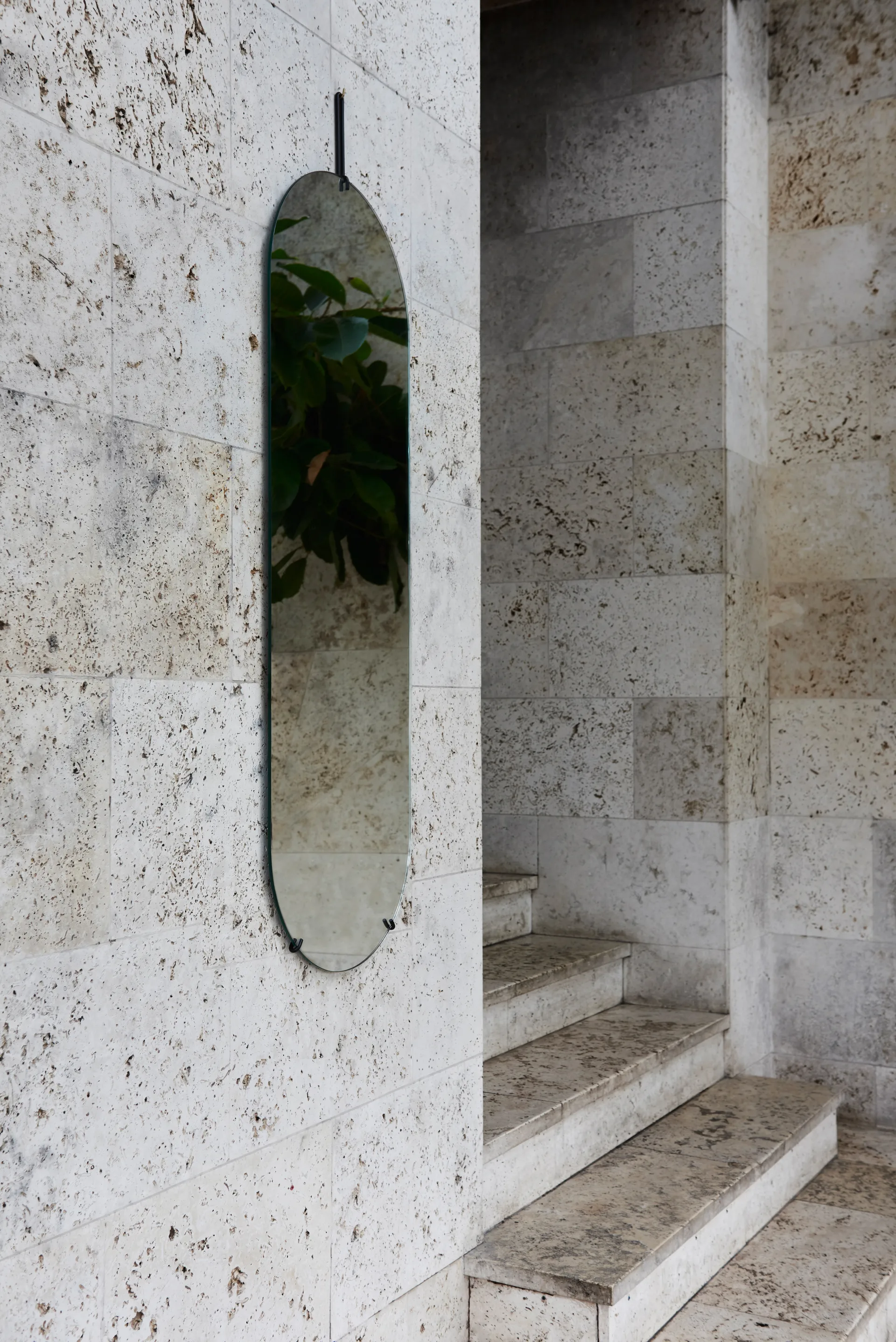 Miroir mural 40,4x146,9 cm, Noir MOEBE