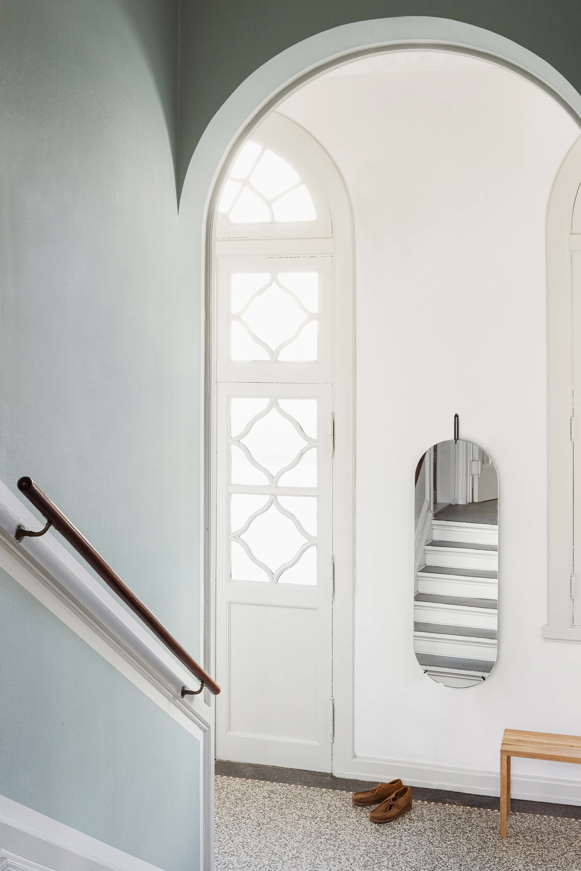 Miroir mural 40,4x146,9 cm, Noir MOEBE