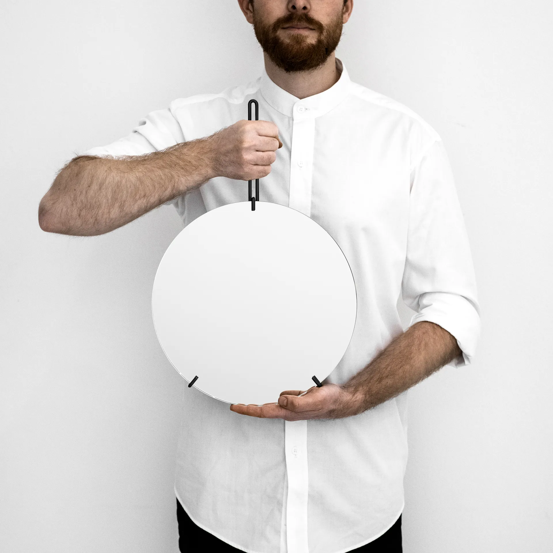 Miroir mural Moebe Ø 30 cm, Noir MOEBE