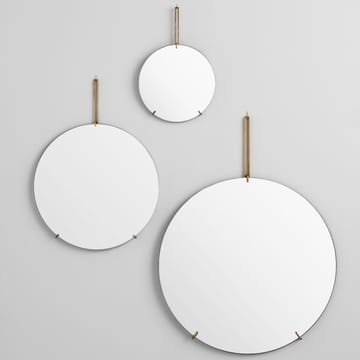 Miroir mural Moebe Ø 50 cm - Laiton - MOEBE