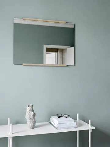 Miroir mural rectangulaire 50x70 cm - Cendre - MOEBE