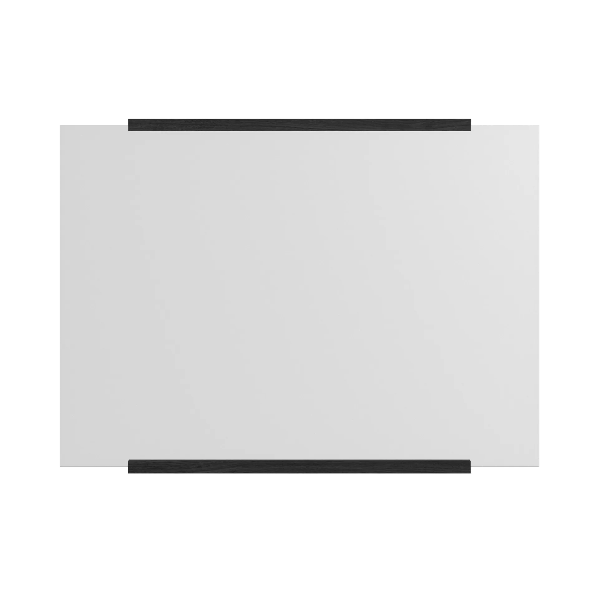 Miroir mural rectangulaire 50x70 cm, Noir MOEBE