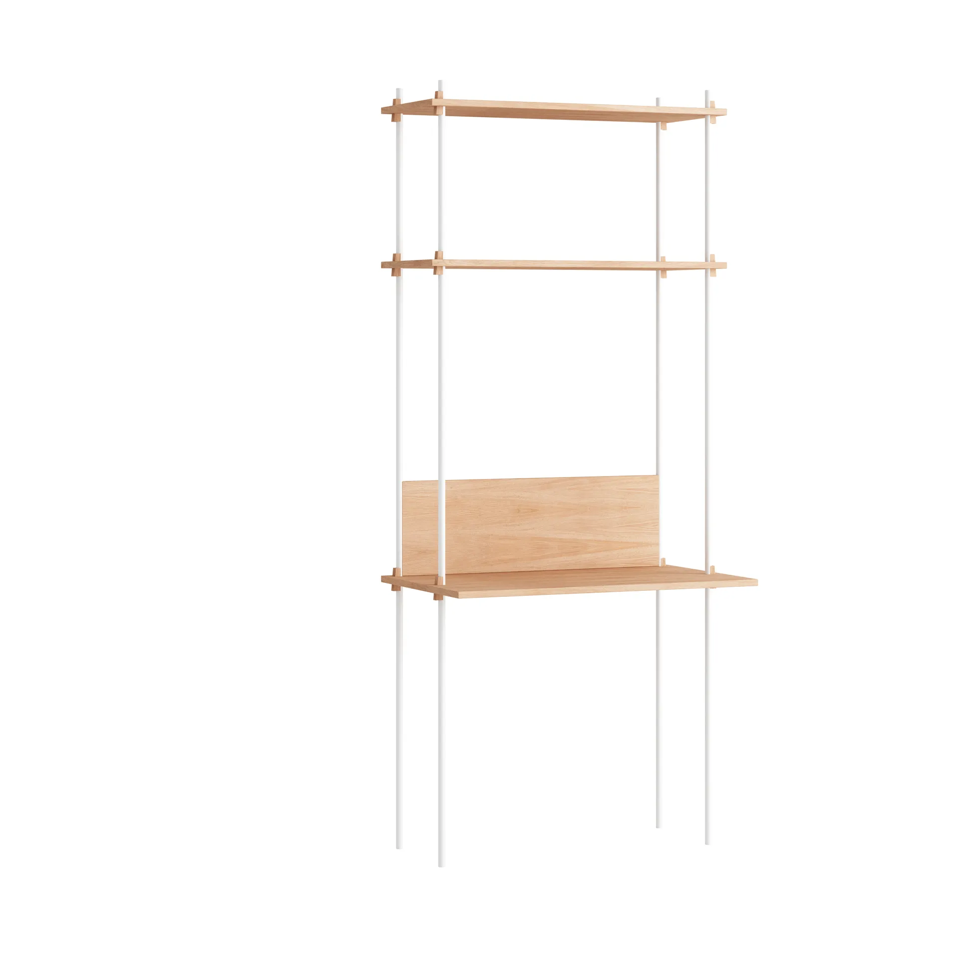 Moebe shelving system s.200.1.D, Chêne-blanc MOEBE