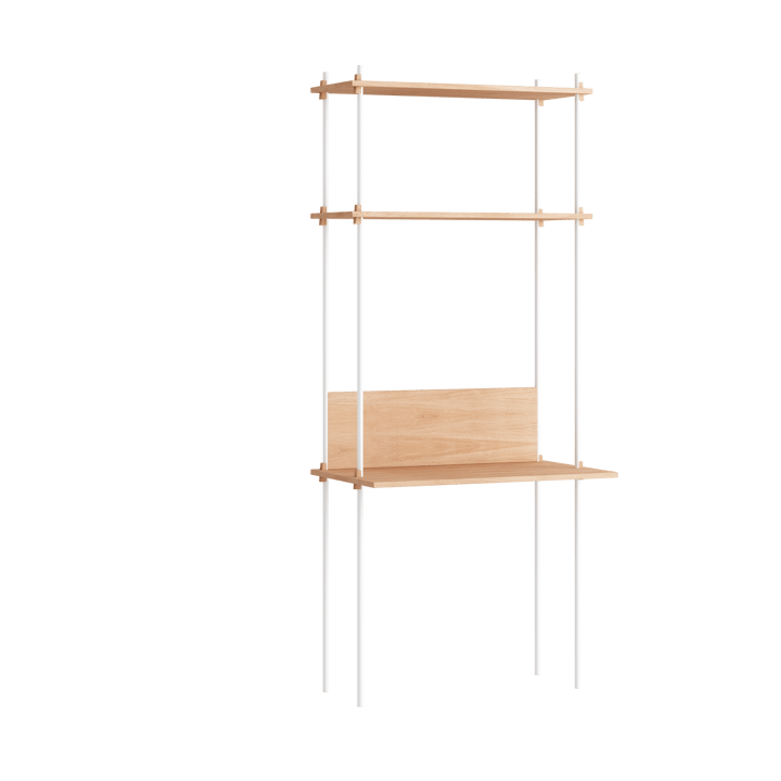 Moebe shelving system s.200.1.D - Chêne-blanc - MOEBE