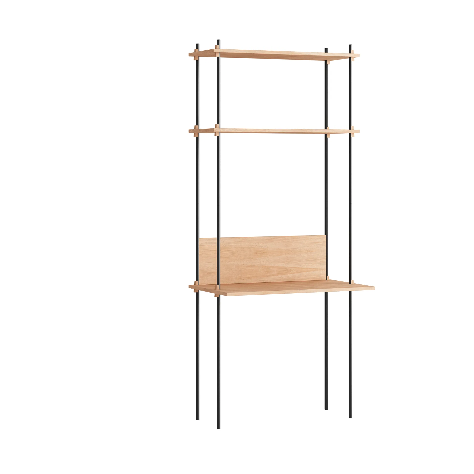Moebe shelving system s.200.1.D, Chêne-noir MOEBE
