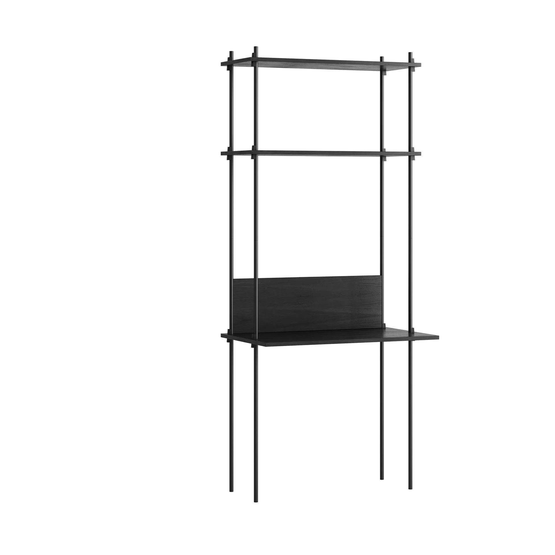 Moebe shelving system s.200.1.D, Noir MOEBE