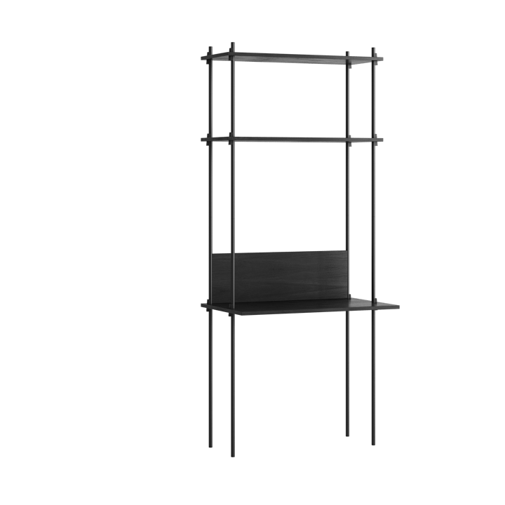 Moebe shelving system s.200.1.D - Noir - MOEBE