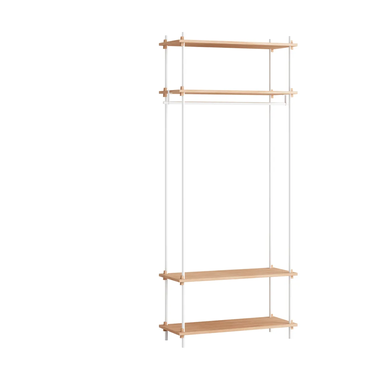 Moebe shelving system s.200.1.F Chêne-blanc | Design Scandinave | Étagères & systèmes de rayonnage | Blanc
