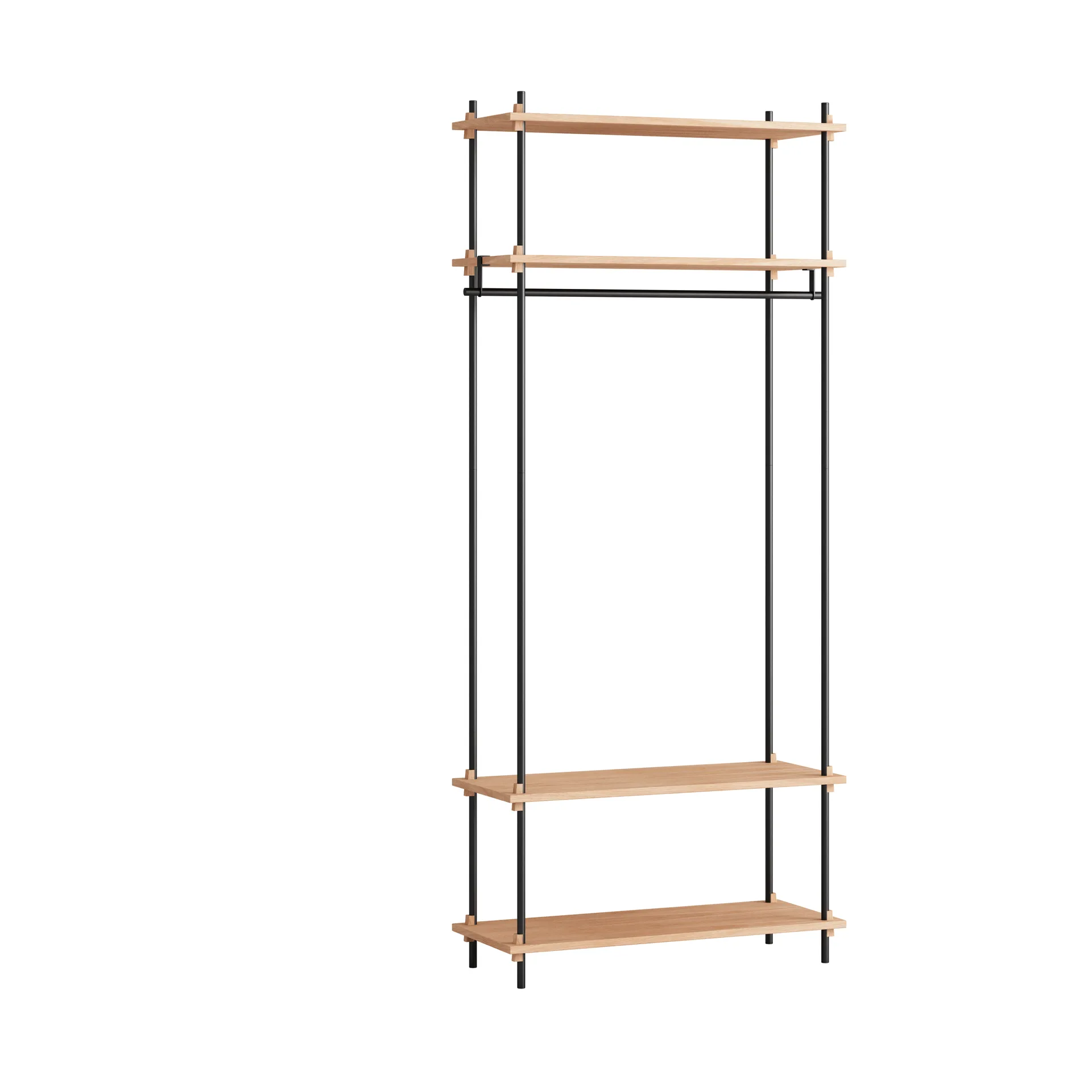 Moebe shelving system s.200.1.F, Chêne-noir MOEBE