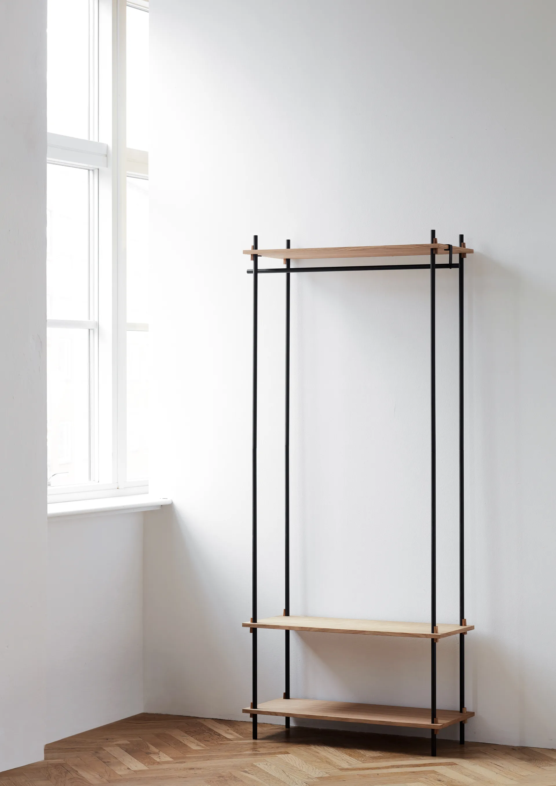 Moebe shelving system s.200.1.F, Chêne-noir MOEBE