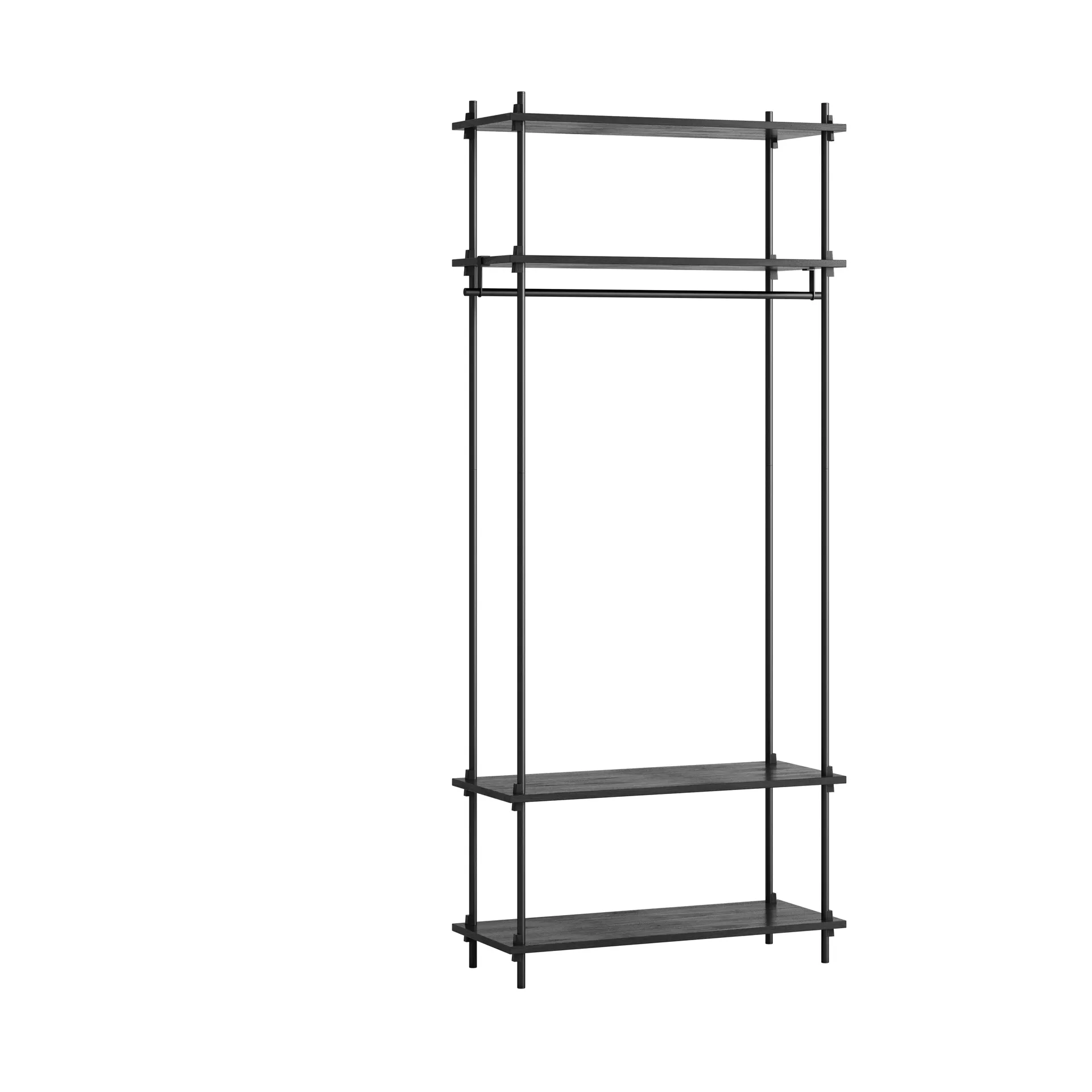 Moebe shelving system s.200.1.F, Noir MOEBE