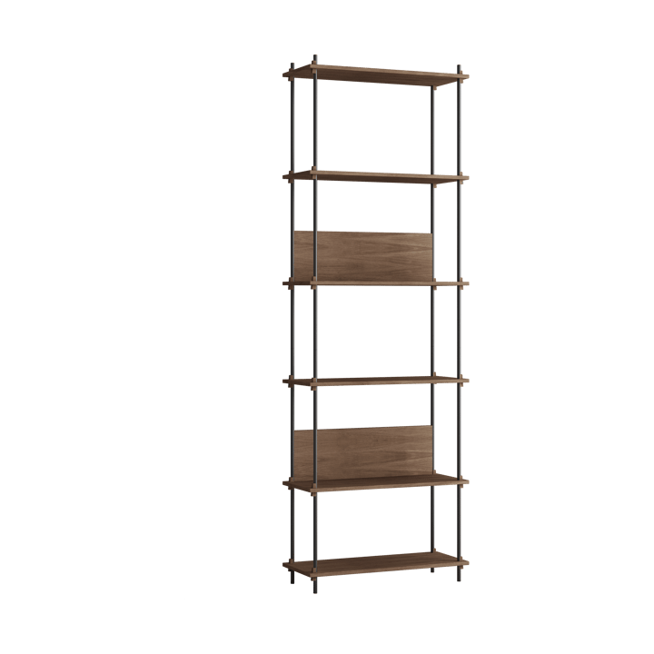 Moebe shelving system s.255.1.A - Chêne fumé-noir - MOEBE