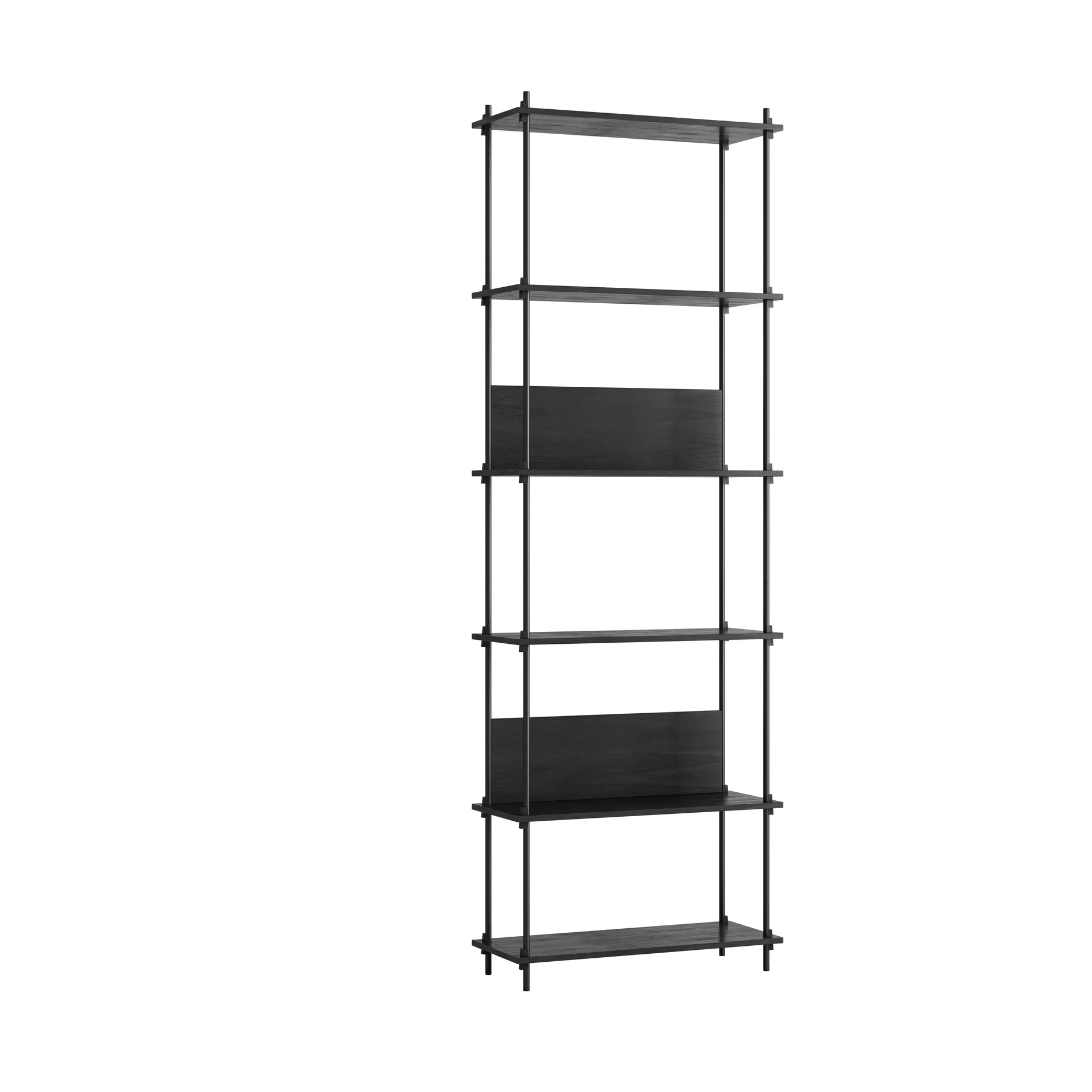 Moebe shelving system s.255.1.A, Noir MOEBE