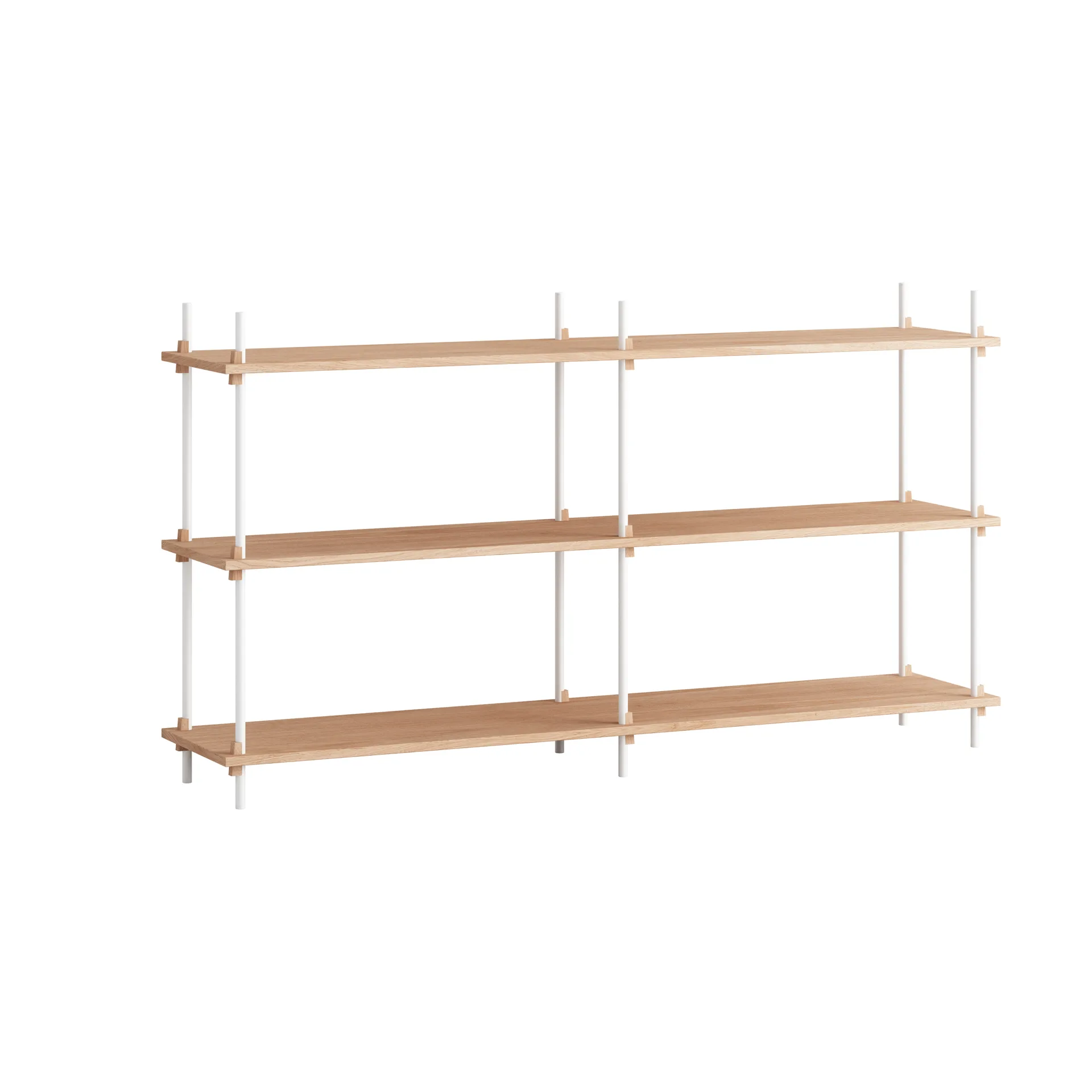 Moebe shelving system s.85.2.B, Chêne-blanc MOEBE
