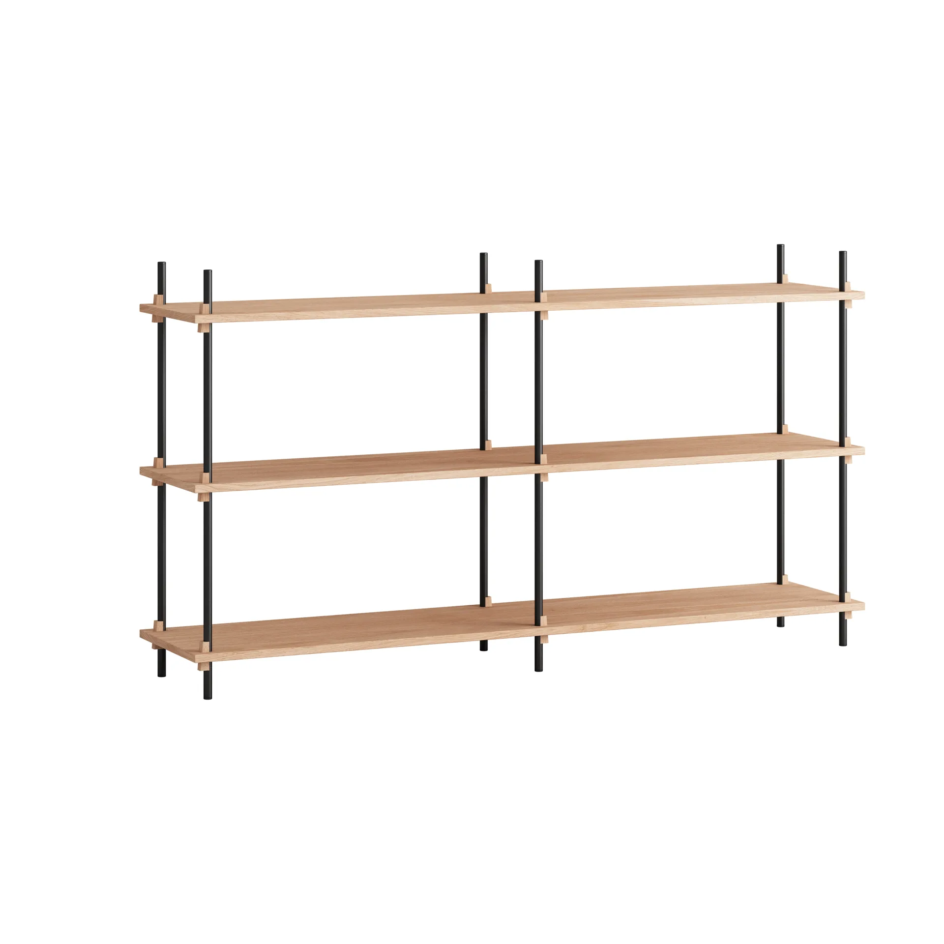 Moebe shelving system s.85.2.B, Chêne-noir MOEBE