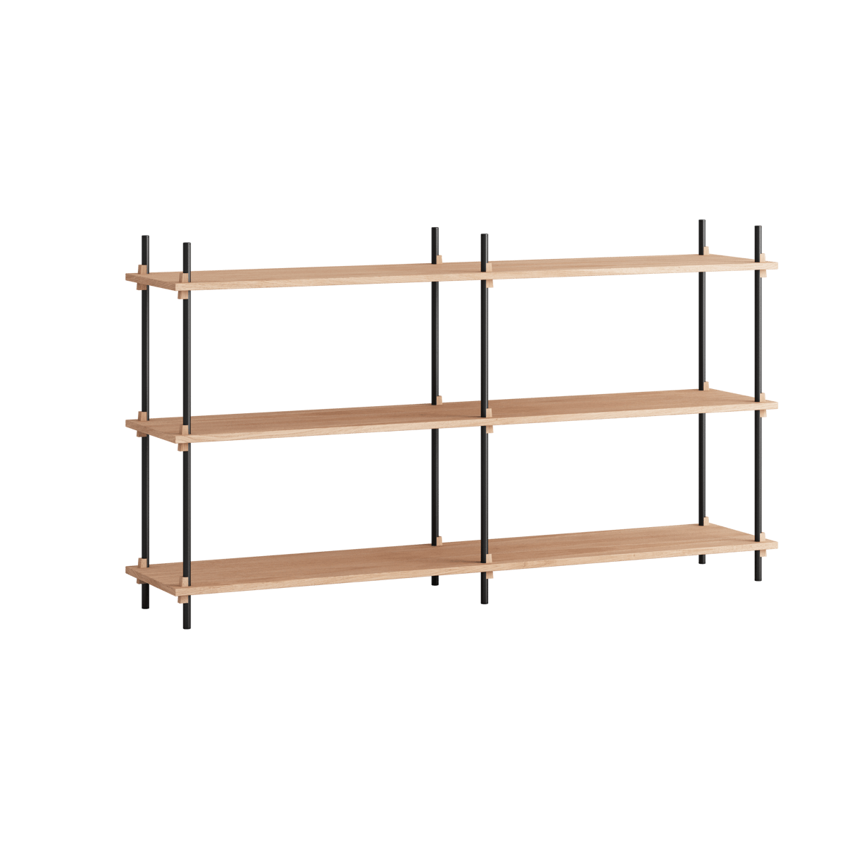 MOEBE Moebe shelving system s.85.2.B Chêne-noir | Design Scandinave | Étagères & systèmes de rayonnage | Marron