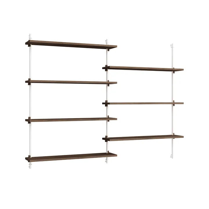 Moebe wall shelving ws.115.2 - Chêne fumé-blanc - MOEBE