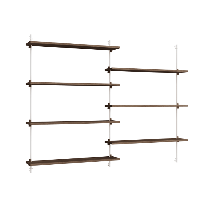 Moebe wall shelving ws.115.2.B - Chêne fumé-blanc - MOEBE