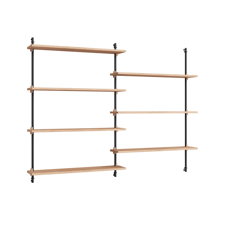 Moebe wall shelving ws.115.2.B - Chêne-noir - MOEBE