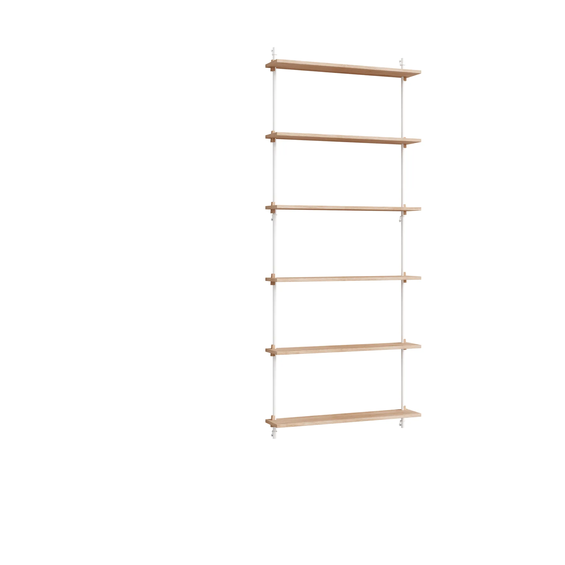 Moebe wall shelving ws.200.1, Chêne-blanc MOEBE