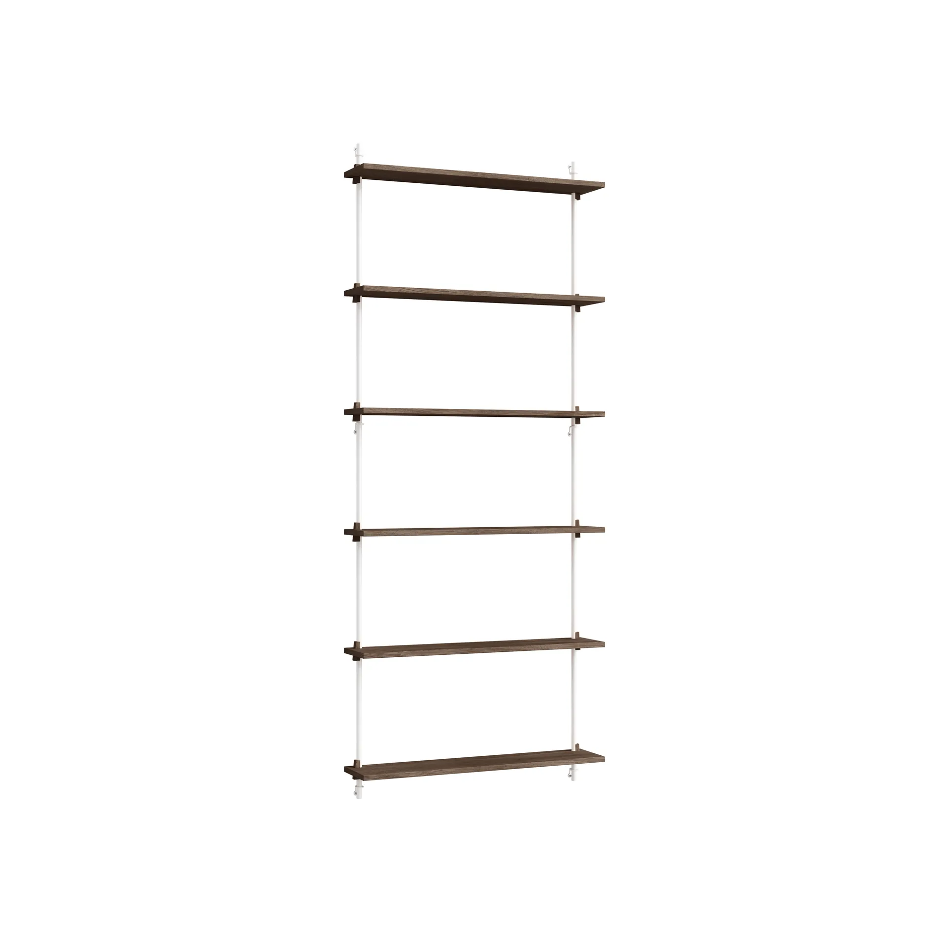 Moebe wall shelving ws.200.1, Chêne fumé-blanc MOEBE