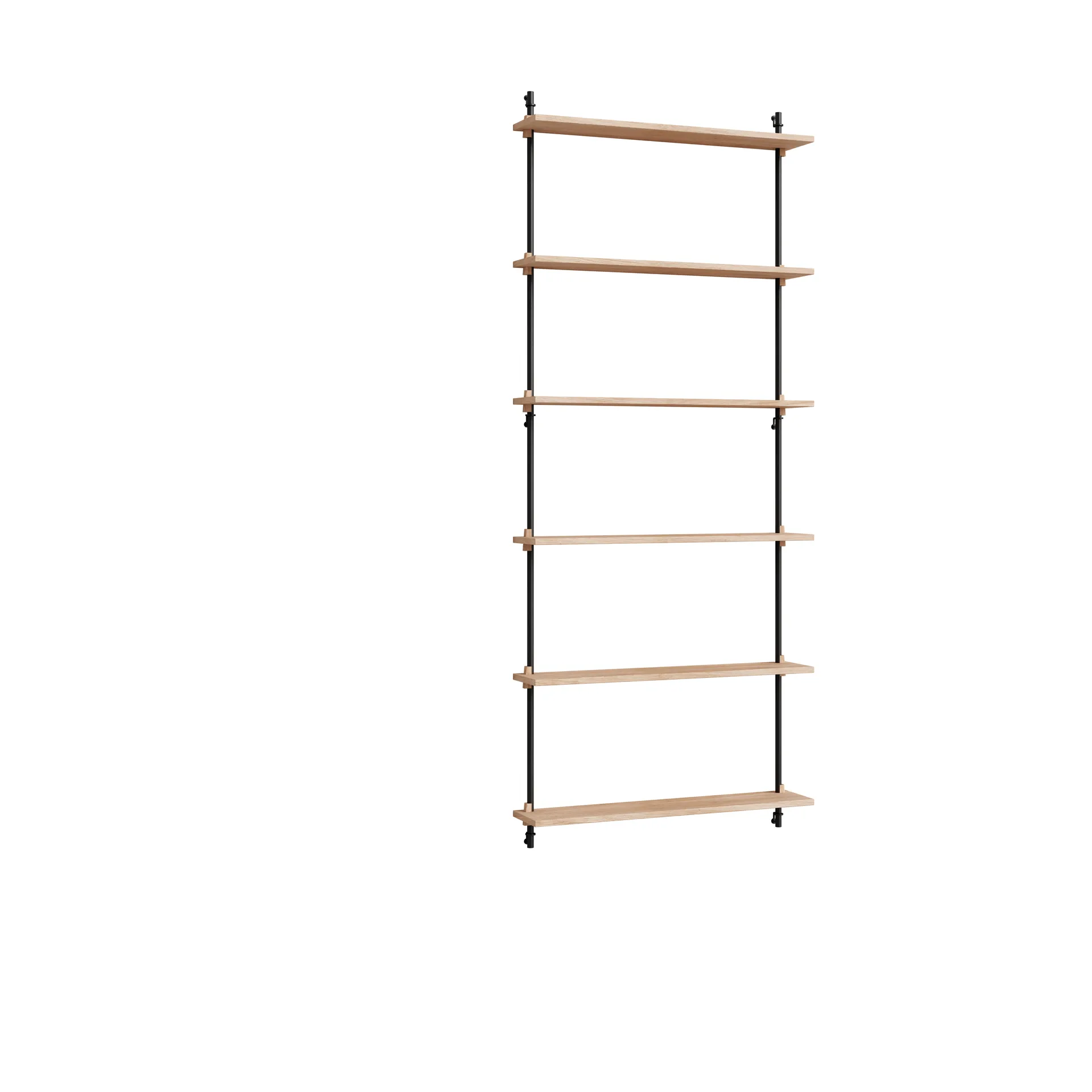 Moebe wall shelving ws.200.1, Chêne-noir MOEBE