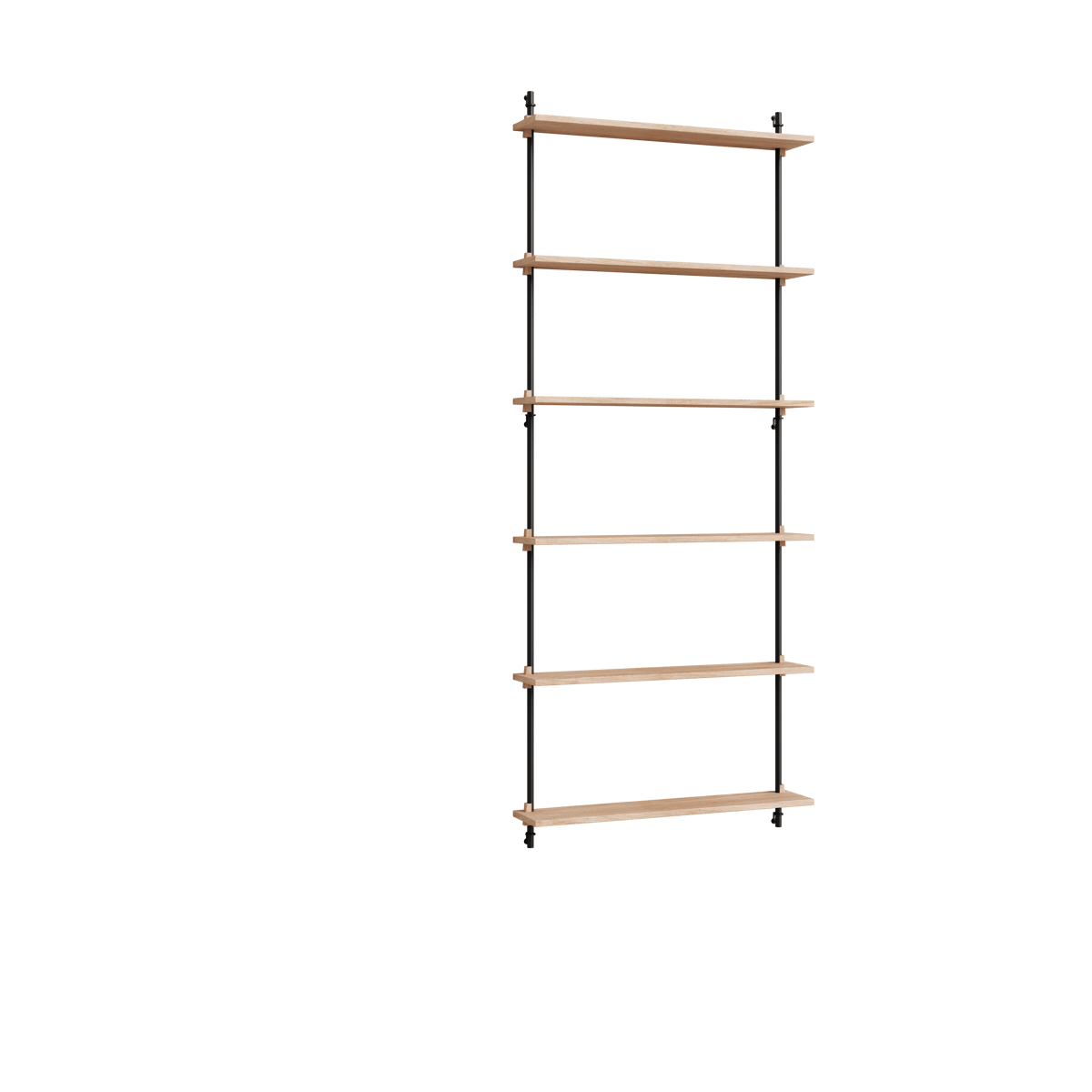 MOEBE Moebe wall shelving ws.200.1 Chêne-noir | Design Scandinave | Étagères & systèmes de rayonnage | Marron