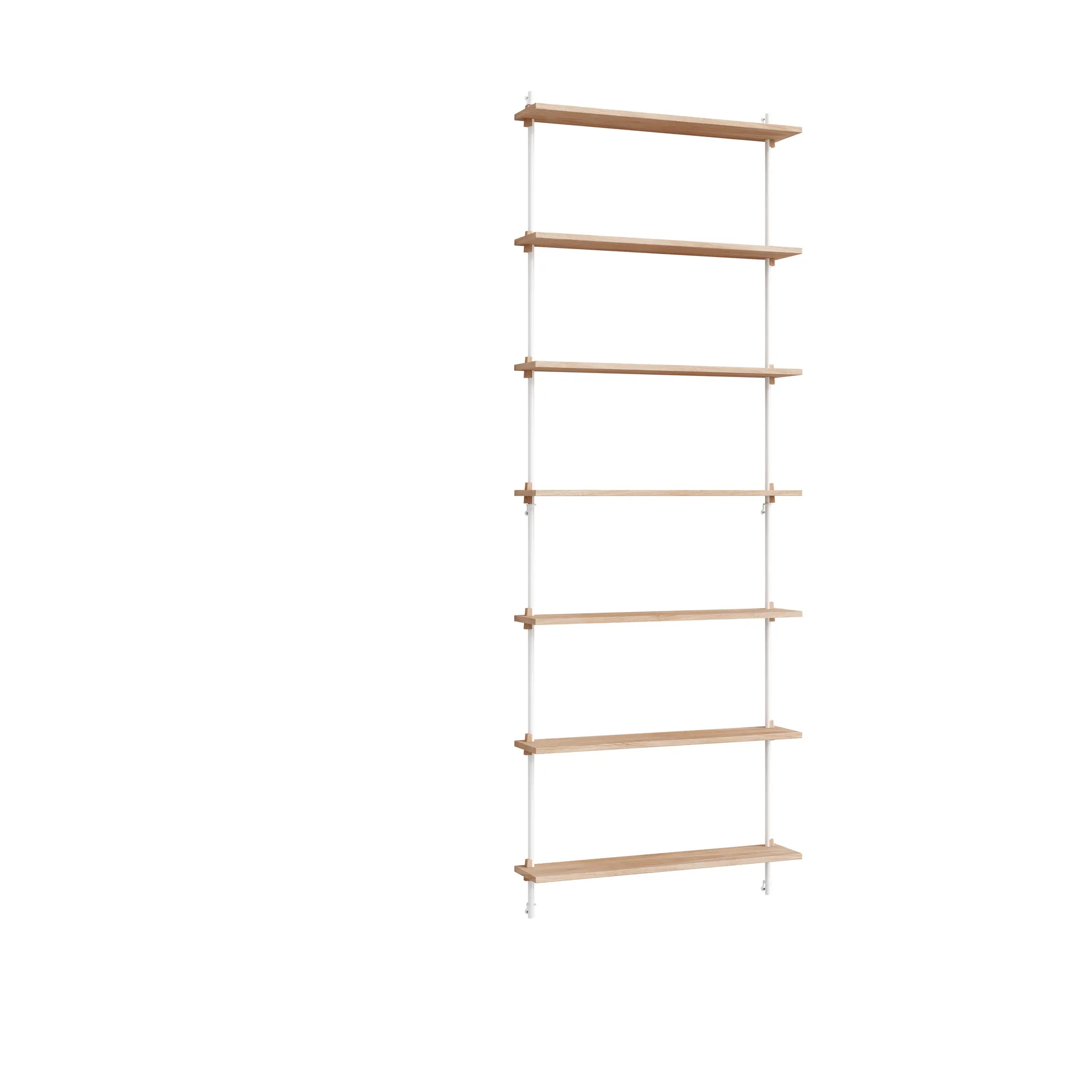 Moebe wall shelving ws.230.1, Chêne-blanc MOEBE