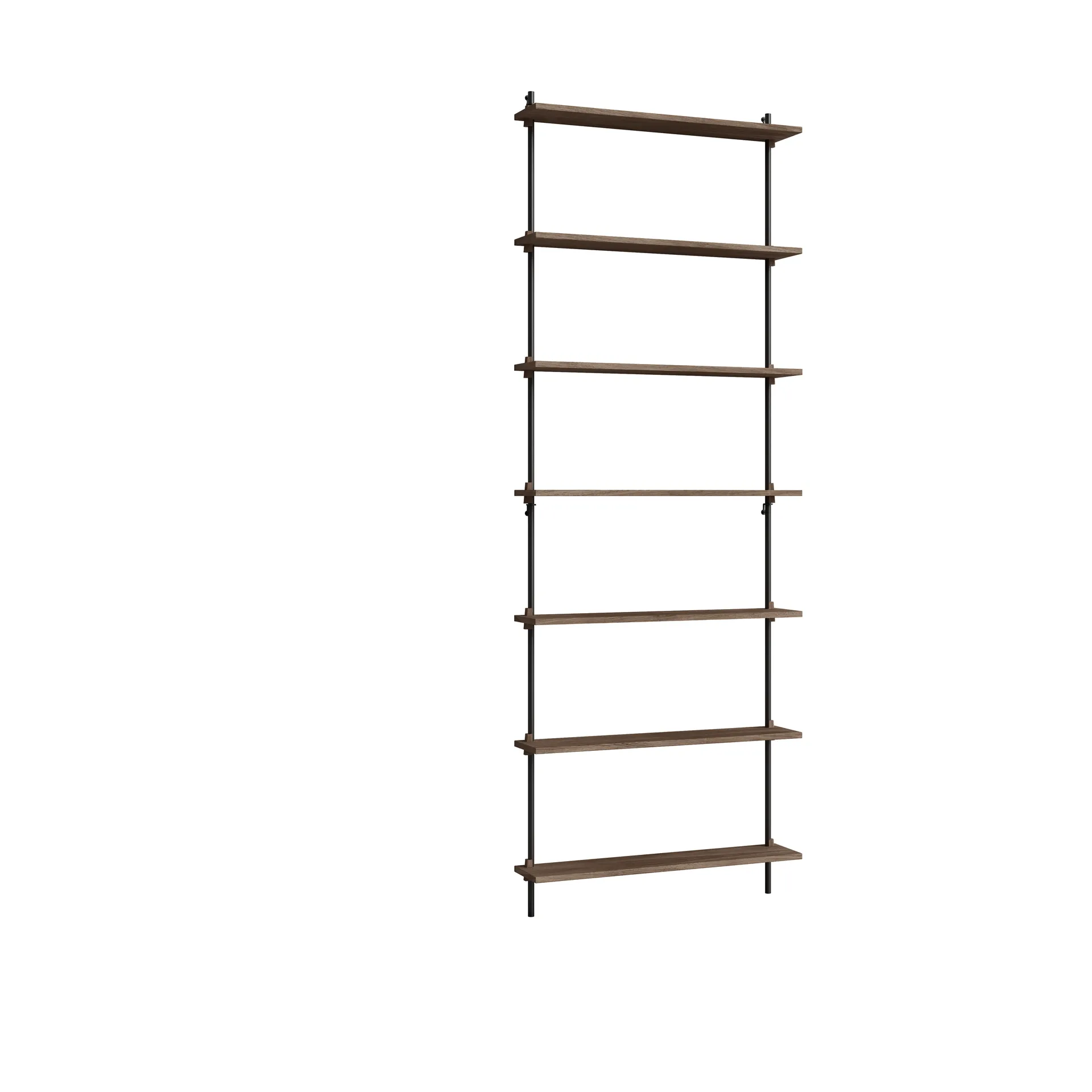 Moebe wall shelving ws.230.1, Chêne fumé-noir MOEBE