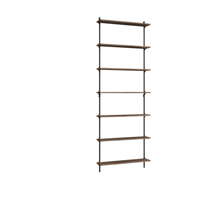 Moebe wall shelving ws.230.1 - Chêne fumé-noir - MOEBE