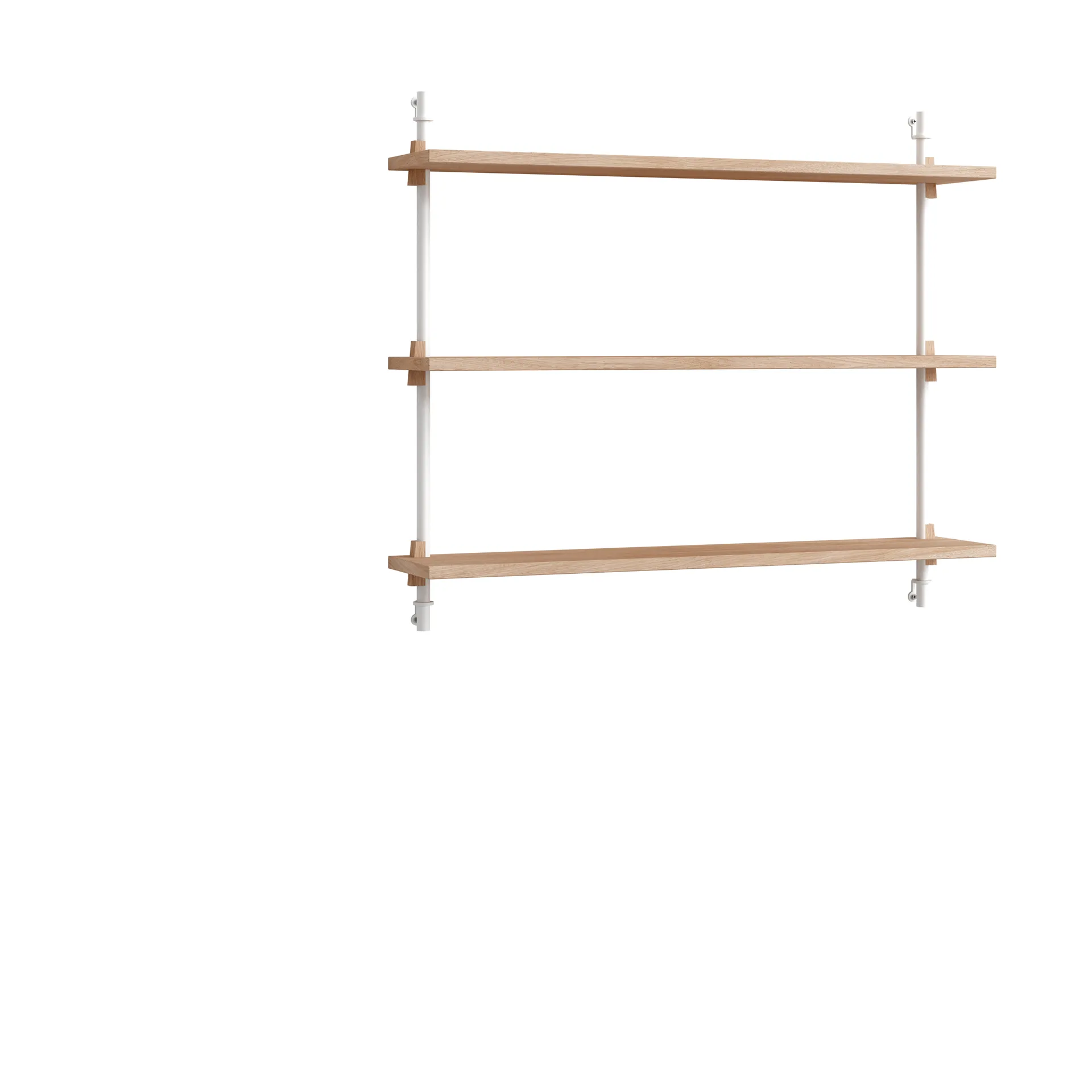 Moebe wall shelving ws.65.1, Chêne-blanc MOEBE