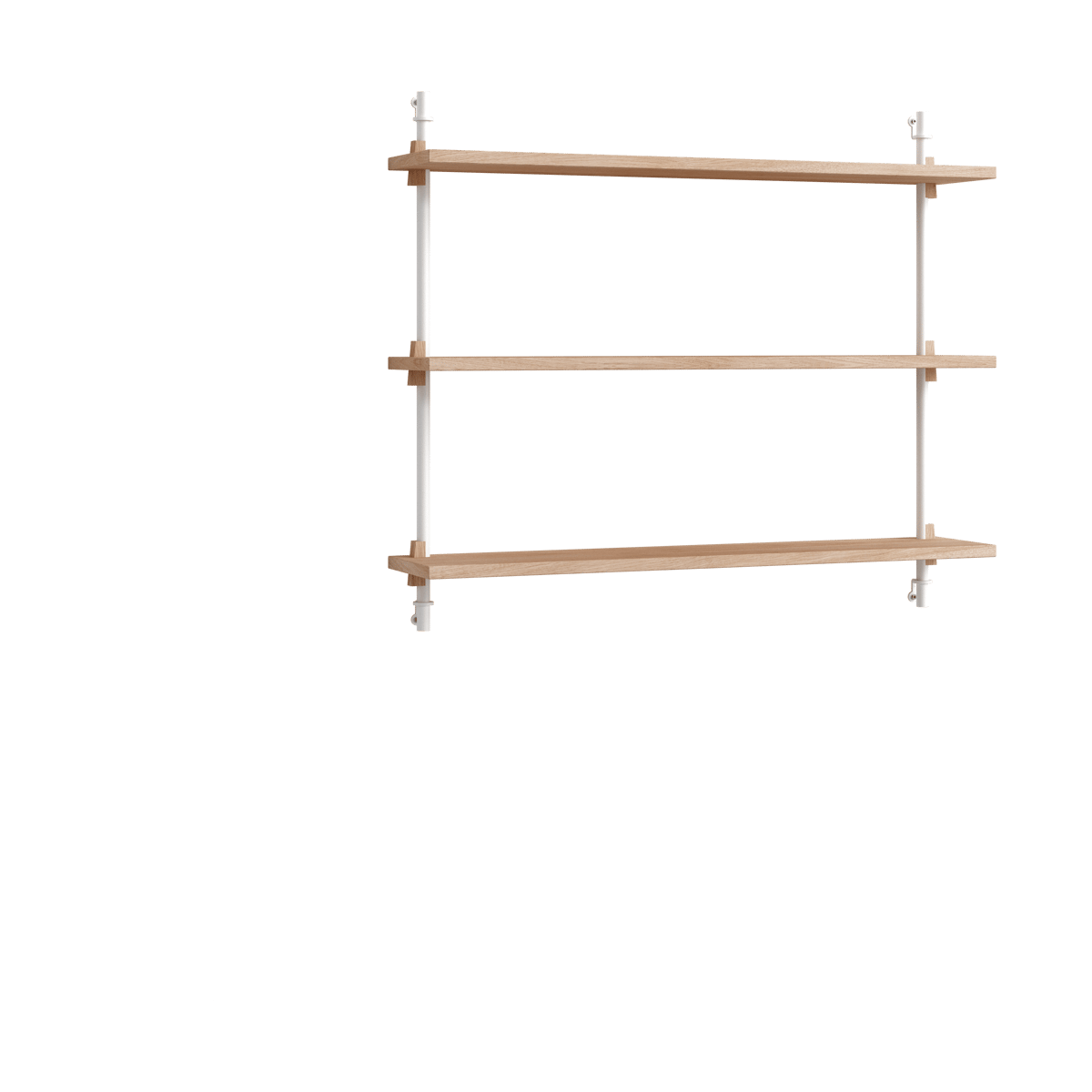 MOEBE Moebe wall shelving ws.65.1 Chêne-blanc | Design Scandinave | Étagères & systèmes de rayonnage | Marron