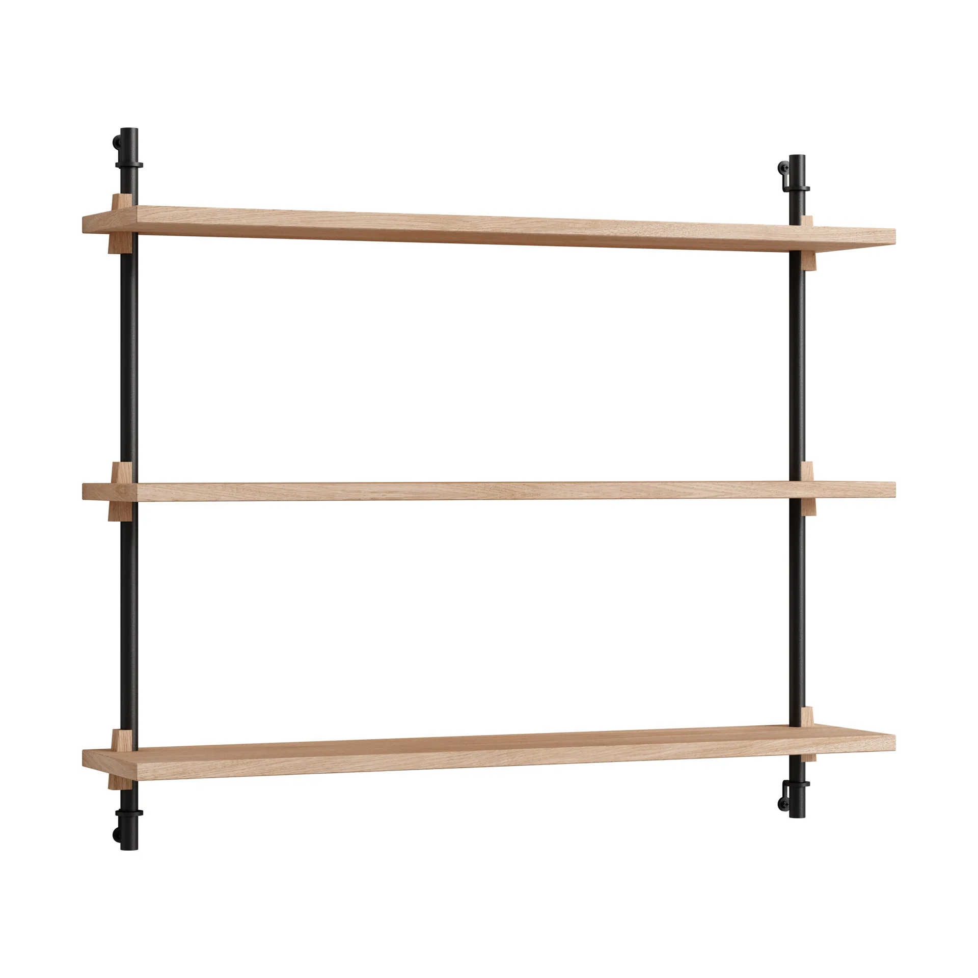 Moebe wall shelving ws.65.1, Chêne-noir MOEBE