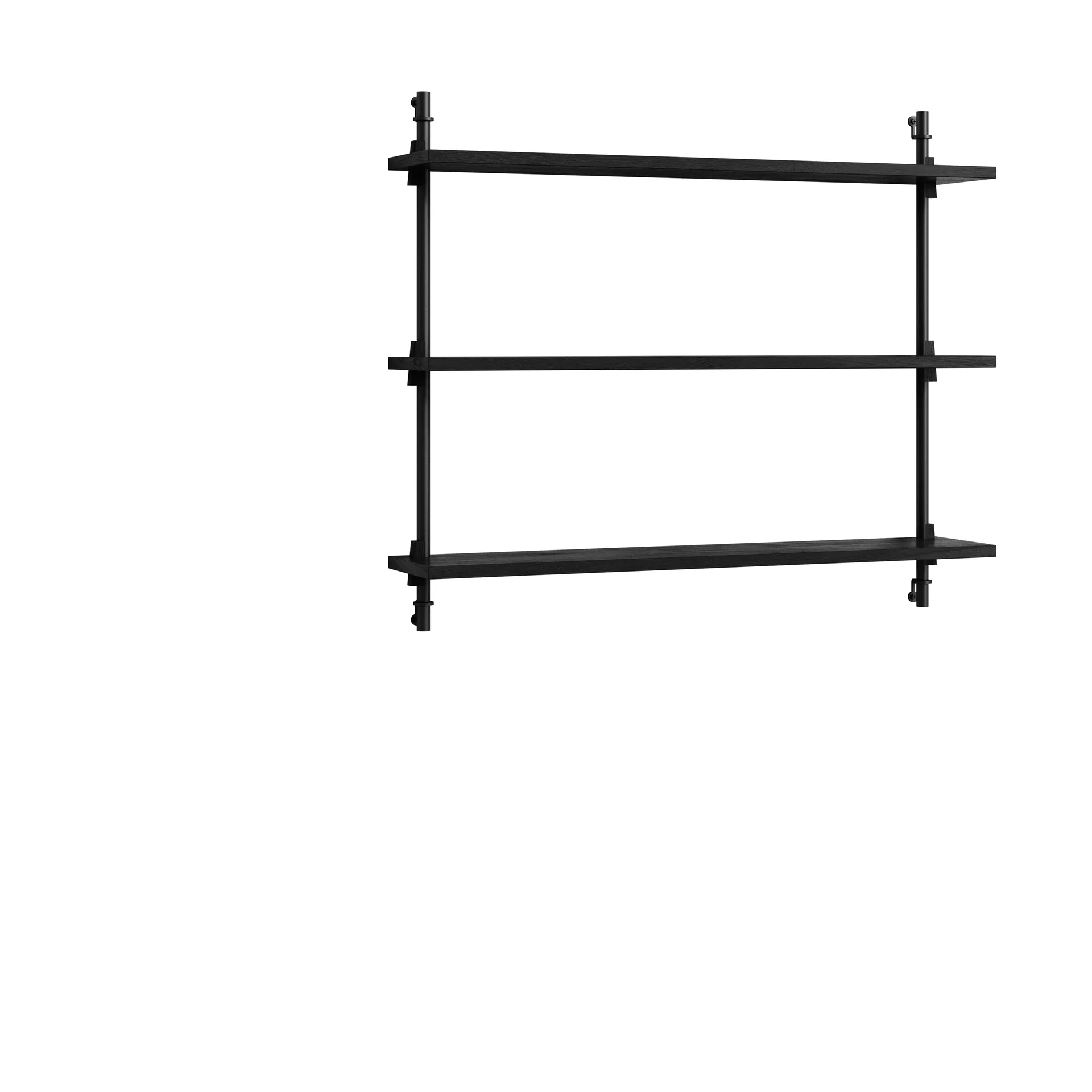 Moebe wall shelving ws.65.1, Noir MOEBE