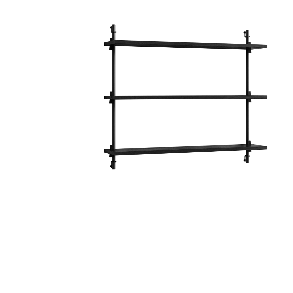 MOEBE Moebe wall shelving ws.65.1 Noir | Design Scandinave | Étagères & systèmes de rayonnage | Noir