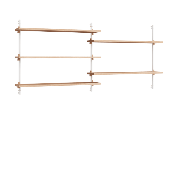 Moebe wall shelving ws.65.2.B - Chêne-blanc - MOEBE