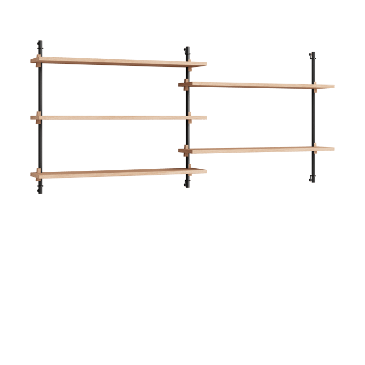 Moebe wall shelving ws.65.2.B - Chêne-noir - MOEBE