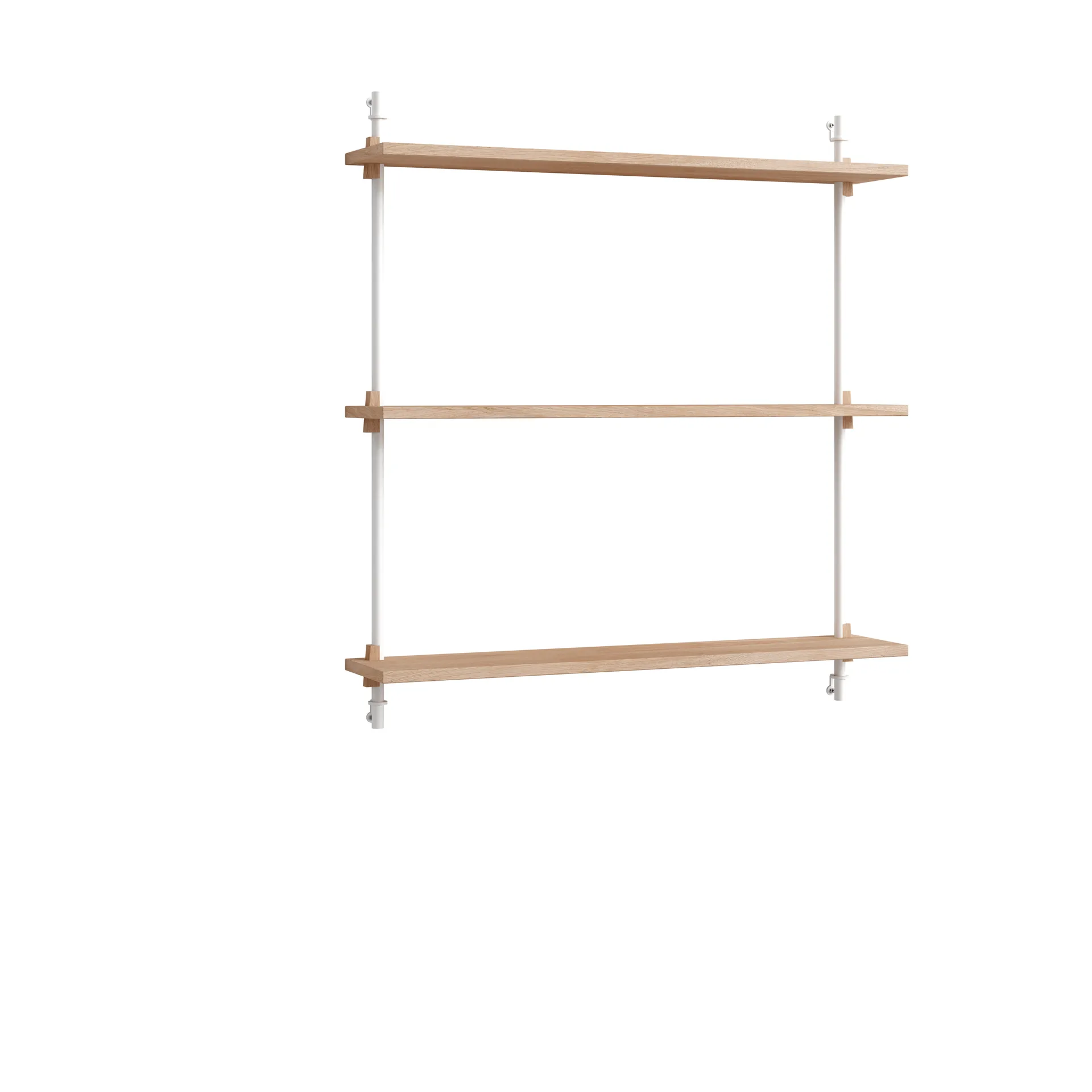 Moebe wall shelving ws.85.1, Chêne-blanc MOEBE