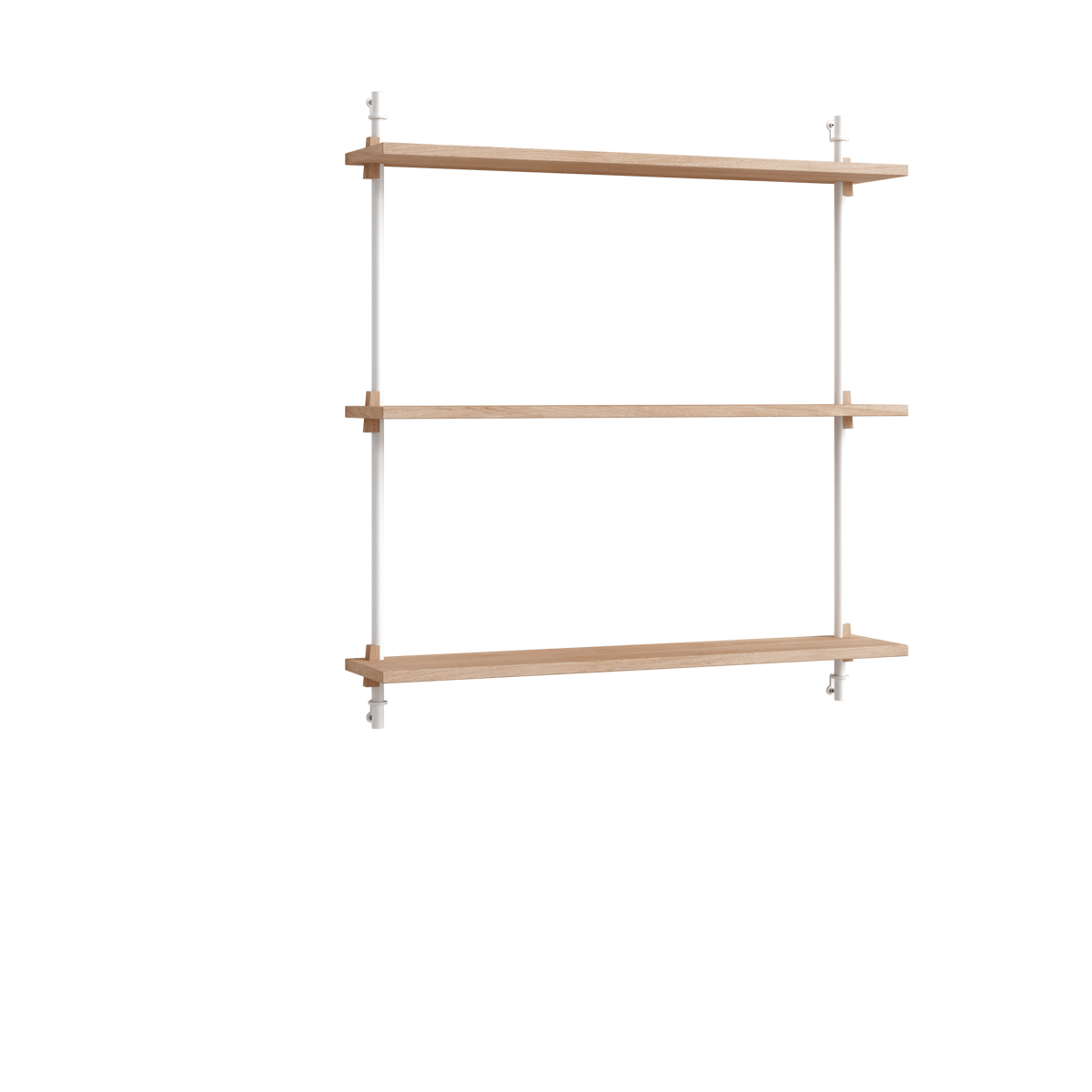 MOEBE Moebe wall shelving ws.85.1 Chêne-blanc | Design Scandinave | Étagères & systèmes de rayonnage | Marron