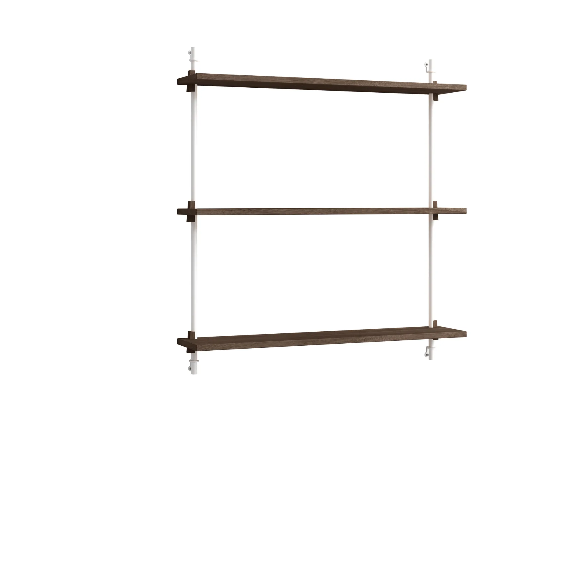 Moebe wall shelving ws.85.1, Chêne fumé-blanc MOEBE
