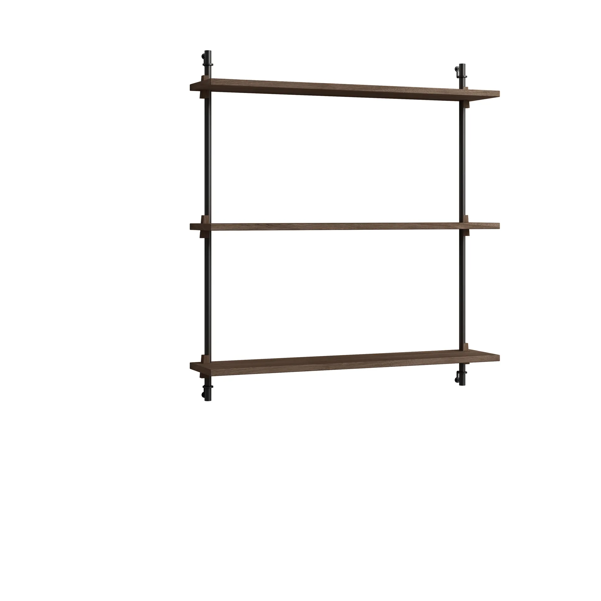 Moebe wall shelving ws.85.1, Chêne fumé-noir MOEBE