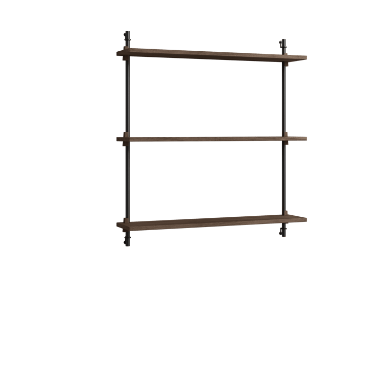 Moebe wall shelving ws.85.1 - Chêne fumé-noir - MOEBE