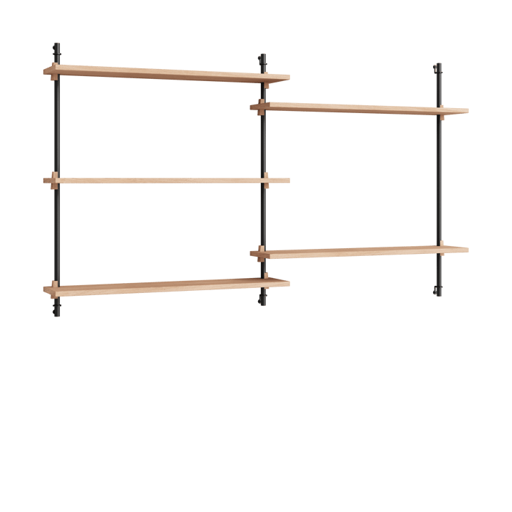 Moebe wall shelving ws.85.2.B - Chêne-noir - MOEBE