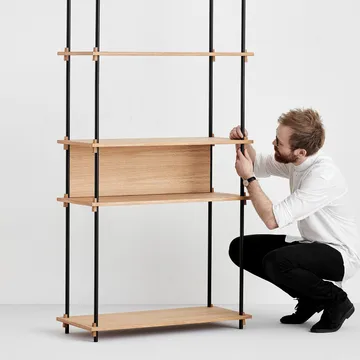 Pièce arrière Moebe pour étagère 85 cm - Chêne - MOEBE