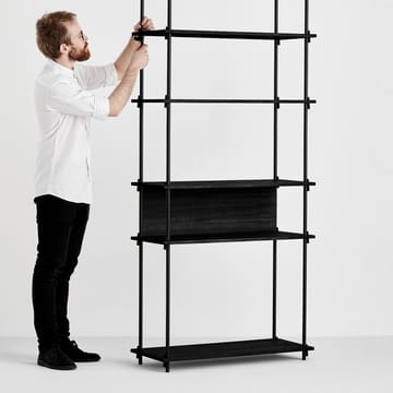 Pièce arrière Moebe pour étagère 85 cm - Noir - MOEBE