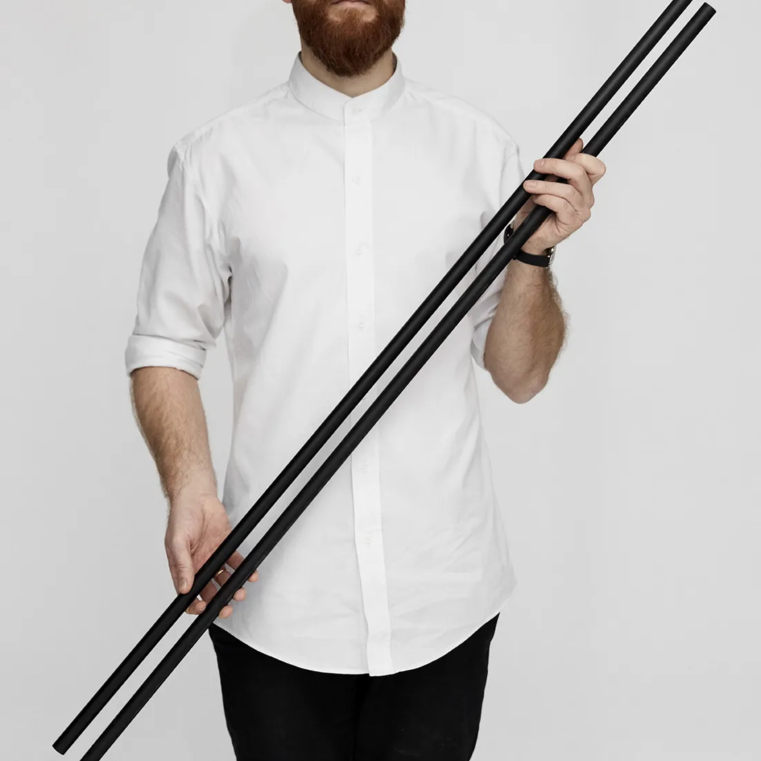 Pieds d'étagère Moebe 115 cm lot de 2, Noir MOEBE