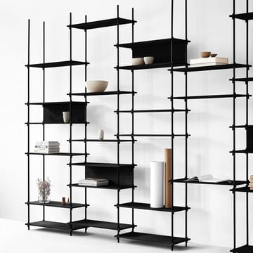 Pieds d'étagère Moebe 115 cm lot de 2 - Noir - MOEBE