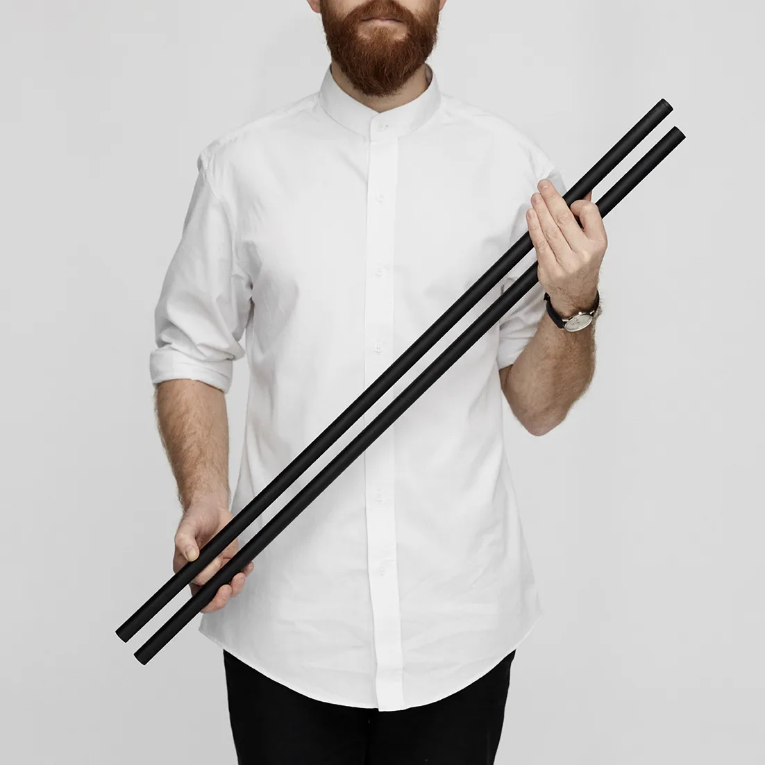 Pieds d'étagère Moebe 85 cm lot de 2, Noir MOEBE