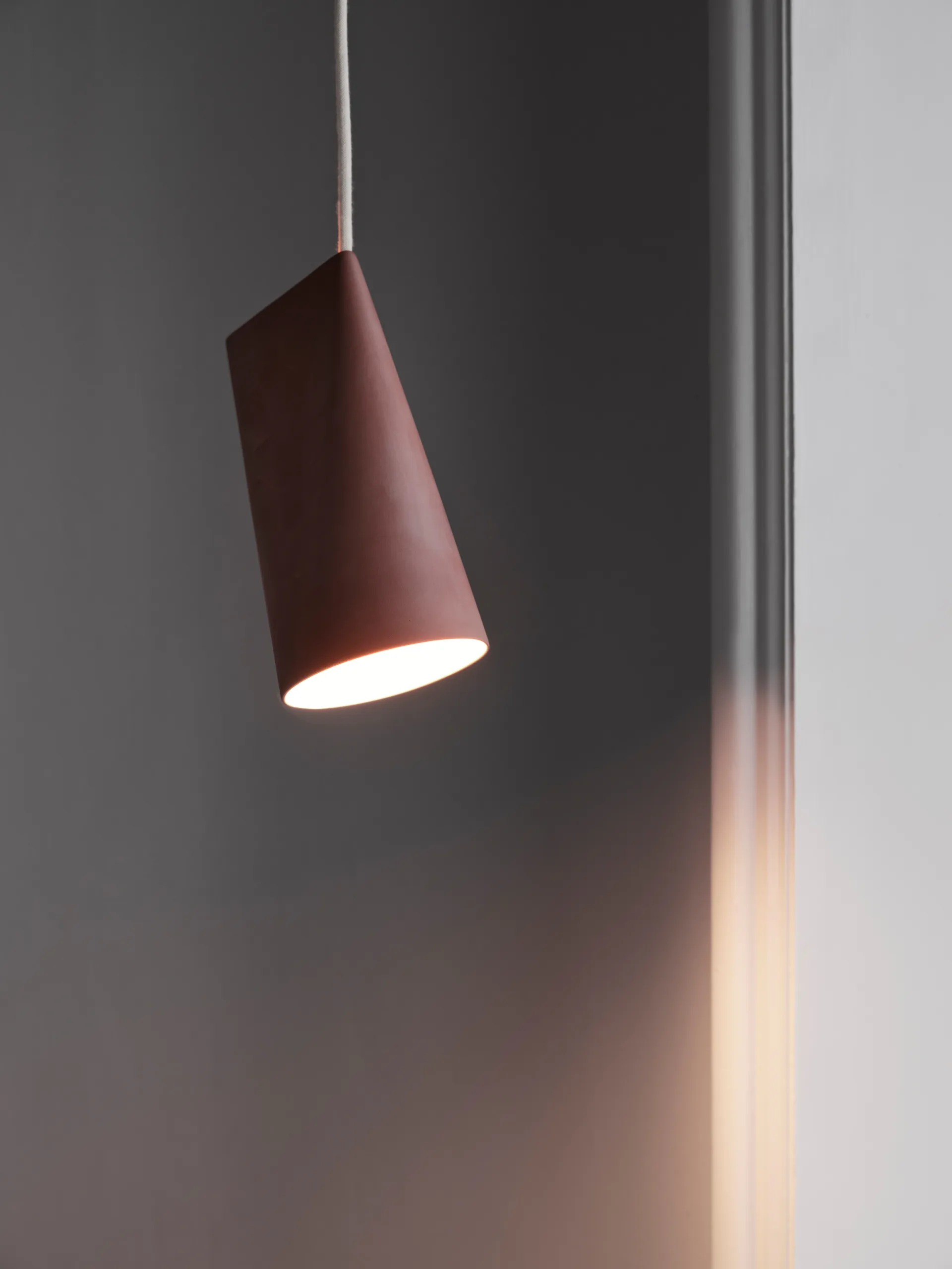 Plafonnier en céramique 11,2x22 cm, Terra Cotta, Bois MOEBE