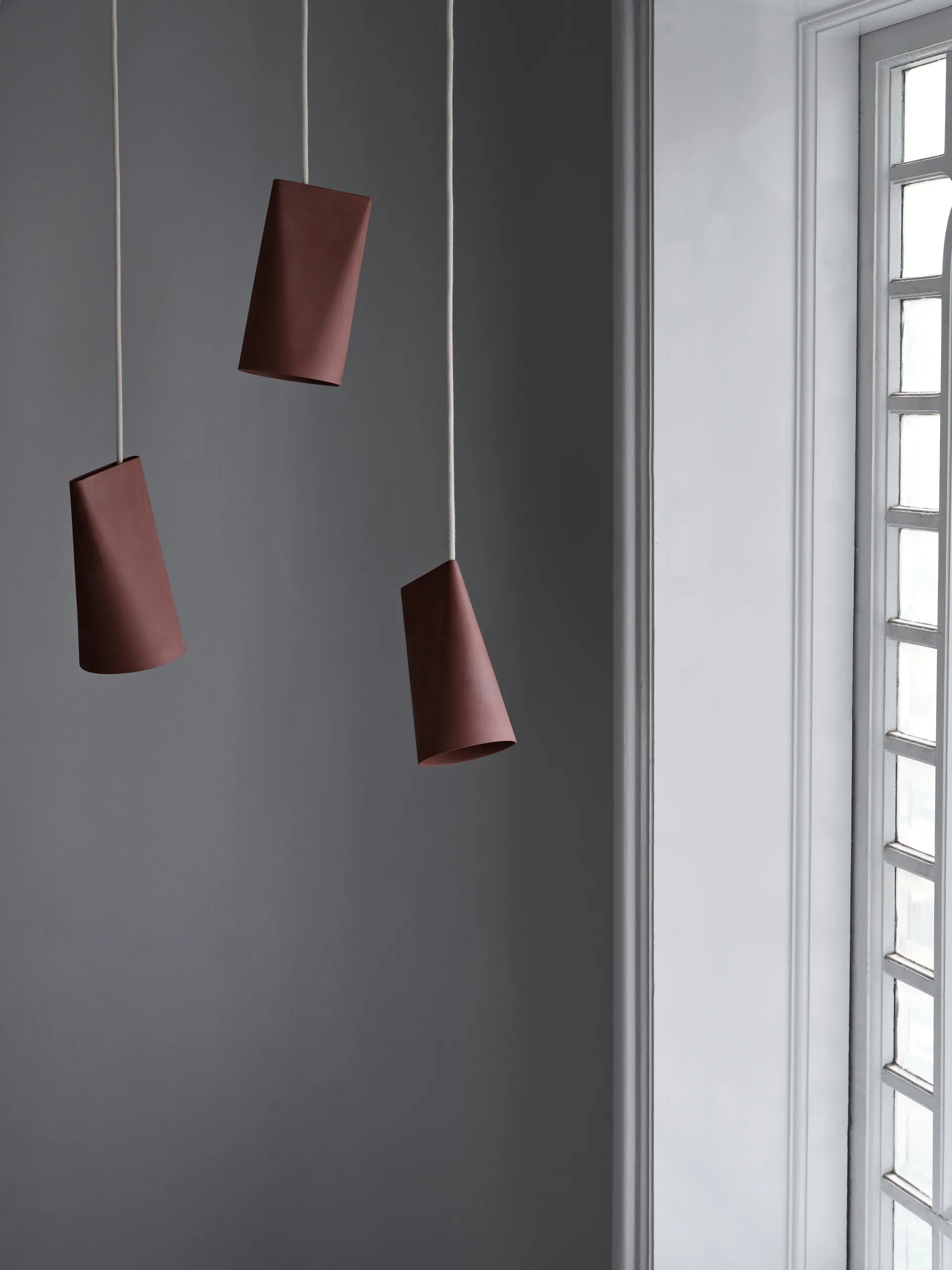 Plafonnier en céramique 11,2x22 cm, Terra Cotta, Bois MOEBE